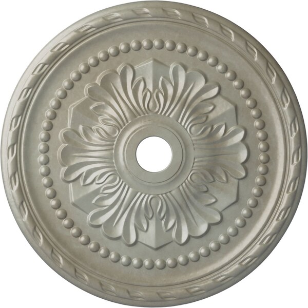 Ekena Millwork Palmetto Ceiling Medallion (Fits Canopies up to 7 5/8"), 31 1/2"OD x 3 5/8"ID x 1 3/4"P, Flash Gold CM31PMFLS - main